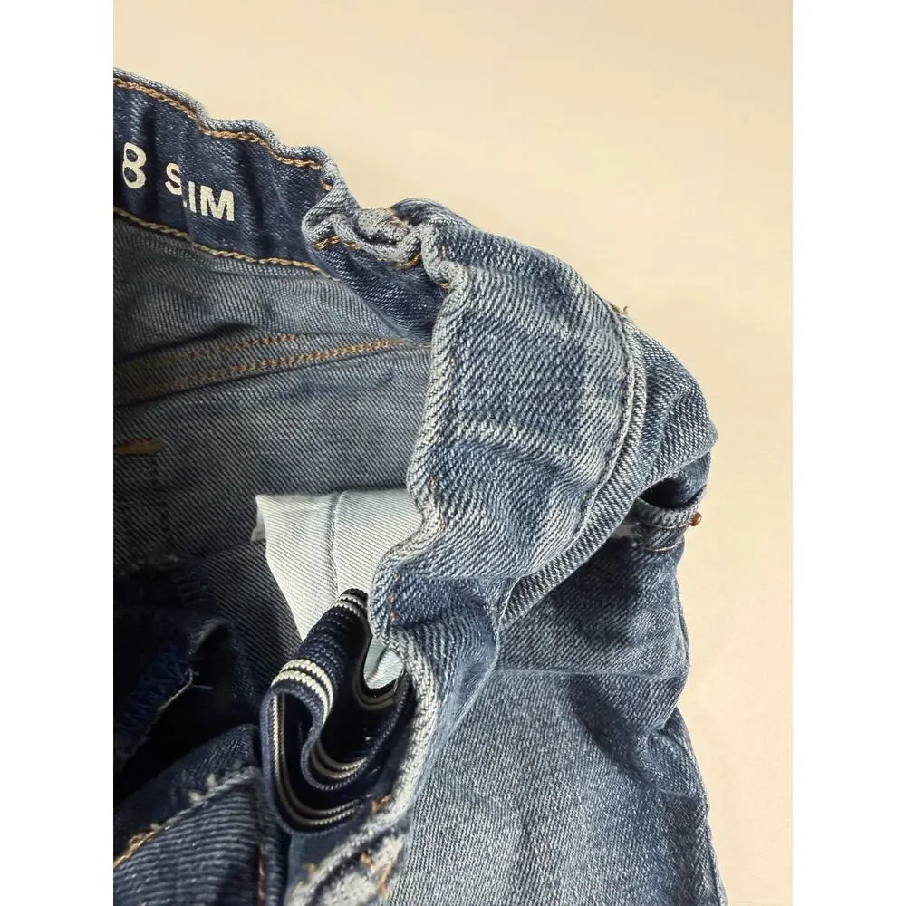 Gap Kids Distressed Pull-On Skinny Jeans Medium Wash Size 8 Slim